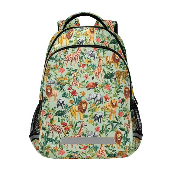 ALAZA Cartoon Lions Animal Backpack Elementary School Bag Bookbag Travel Rucksack