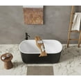 thumbnail image 3 of Acrylic Freestanding Bathtub,  Freestanding Soaking Bathtub, 59/67'' Acrylic Bathtub, Drain and Overflow Included, 3 of 6