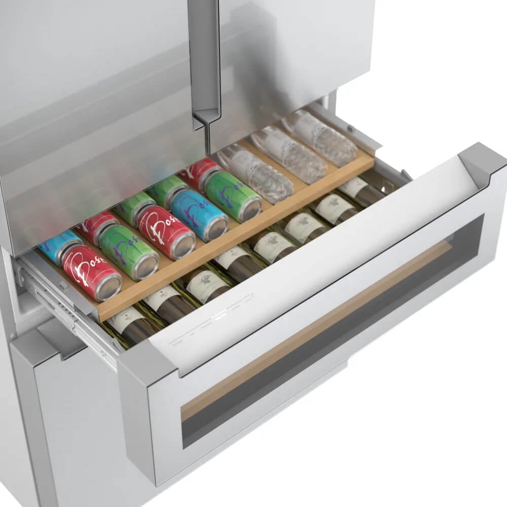 Bosch B36CL81ENG 20.5 Cu. Ft. Stainless Steel Counter-Depth 4-Door Smart Refrigerator