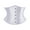 Black / Khaki / White / Red / Pink / Blue, variant on Womens Satin Corset Underbust Boned Waist Cincher Bustier Girdle Shaper