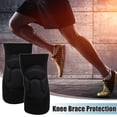thumbnail image 2 of Rodilleras protectoras Unique Bargains poliéster suaves transpirables deporte gimnasio patinaje negro talla XL, 2 of 7