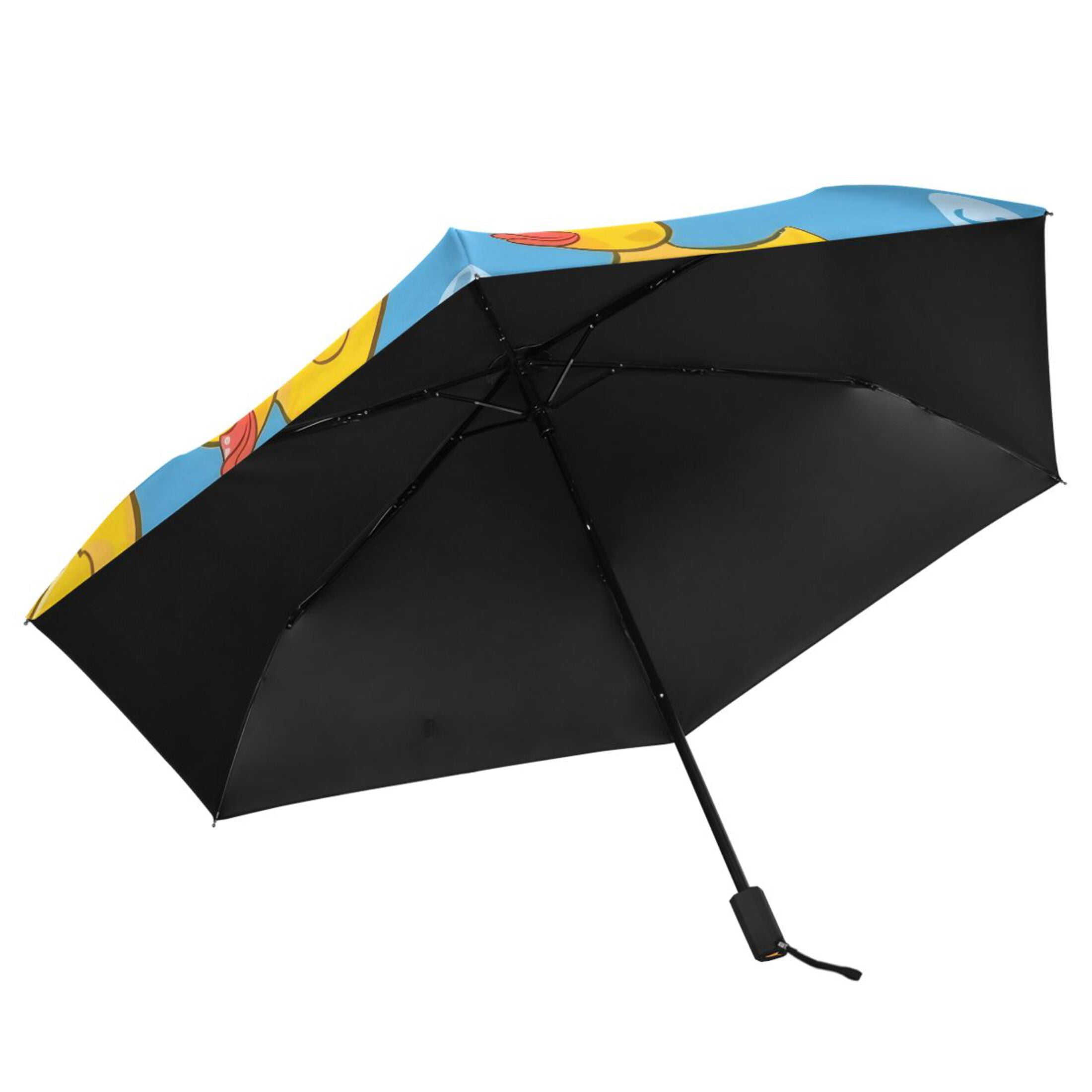 Little Duck on Water Compact Sun Umbrella Windproof Travel Umbrellas for Rain Strong Portable UV Protection