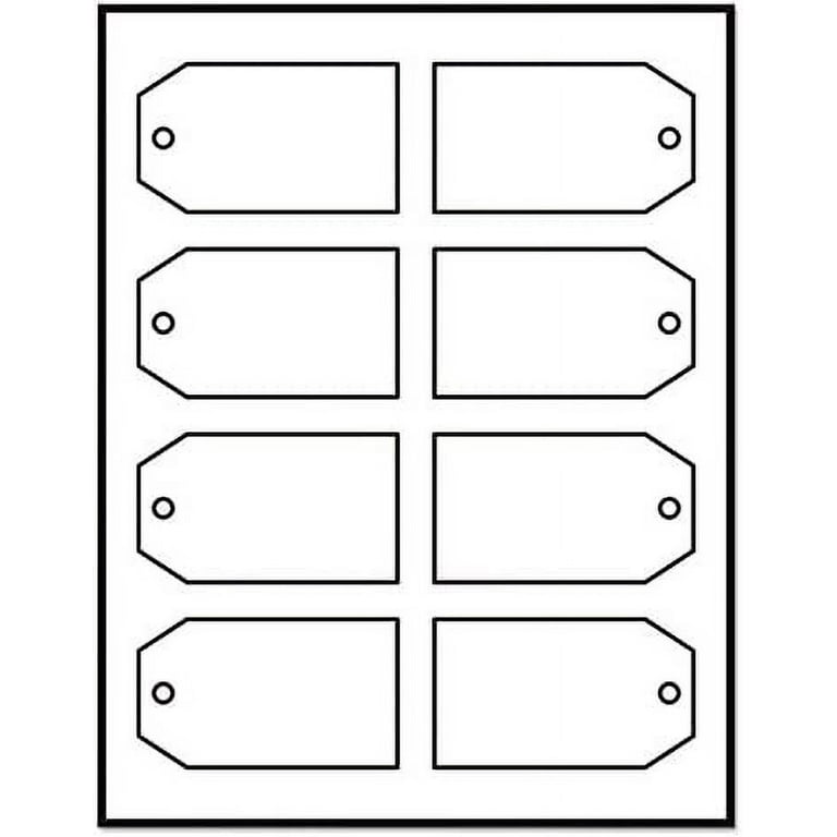 Printable Rectangular Tags with Strings, 2 x 3.5, Matte White, 96/Pack Printable Rectangular Tags with Strings, 2 x 3.5, Matte White, 96/Pack