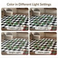 thumbnail image 7 of ODIKA 6'x9' Washable Area Rug Checkerboard Tartan Farmhouse Wreath Layering Under Doormat Plaid Playful for Dining Room, Table, Office Décor, Non-Slip Chair-Friendly, 7 of 7