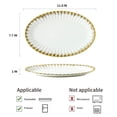 thumbnail image 3 of 12 inches-ceramic dinner plate, western dinner plate, steak dinner plate (2 pieces),White,12 inches, 3 of 6