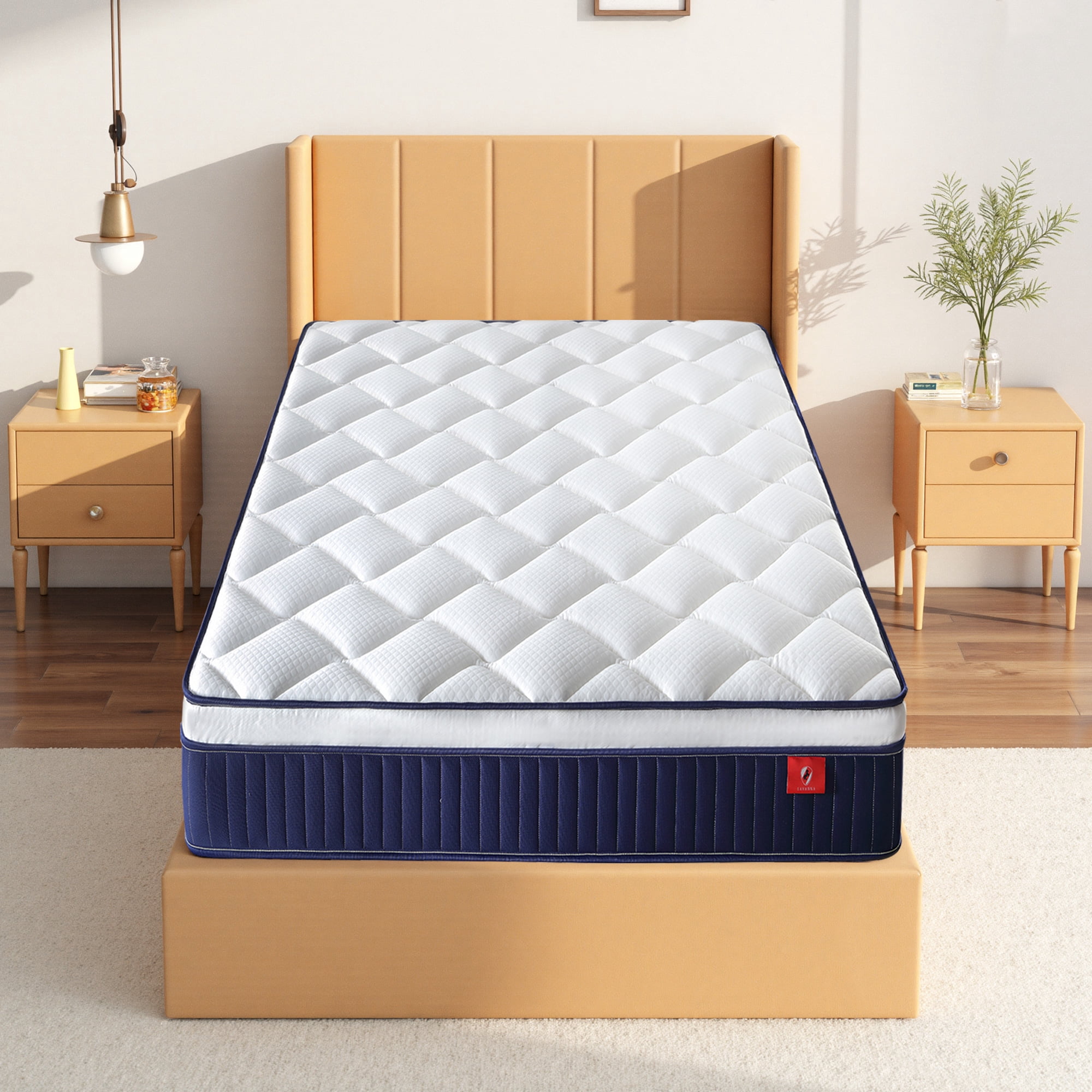 10" Hybrid Mattress in a Box with Gel Memory Foam, Medium Firm,Adult,Twin XL