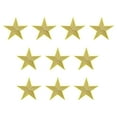 thumbnail image 1 of 5 Parches de estrella para planchar, parches bordados para coser, adornos para ropa y chaquetas, dorado 10 piezas, 1 of 7