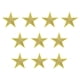 thumbnail image 1 of 5 Parches de estrella para planchar, parches bordados para coser, adornos para ropa y chaquetas, dorado 10 piezas, 1 of 7