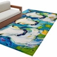 thumbnail image 2 of Area Rug 48×72in, Colorful Aesthetic Animals Horse Floor Carpet Living Room Rug, Abstract Oil Painting Art Non-Slip Welcome Mat Indoor Rugs for Bedroom Dining Room, 2 of 9