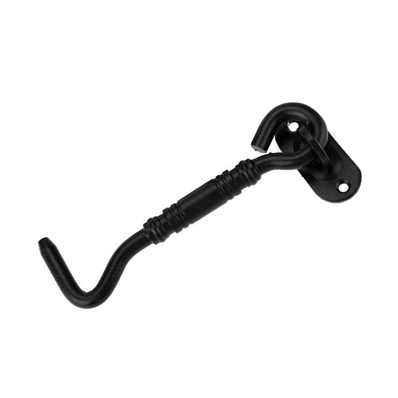 Cast Iron, Easy to Use, with Black Coating for Sliding Barn Door, Suitable for Cabin Door, Shed Door, Gate and Window