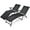 Black, variant on Gymax Set of 2 Outdoor Adjustable Chaise Lounge Chair Patio Folding Recliner Lounge Black