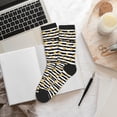 thumbnail image 6 of Vsdgher Gold Flamingo Unisex Crew Socks Lightweight Breathable Ventilation Ankle Socks, Mid-calf socks for Daily, 6 of 7
