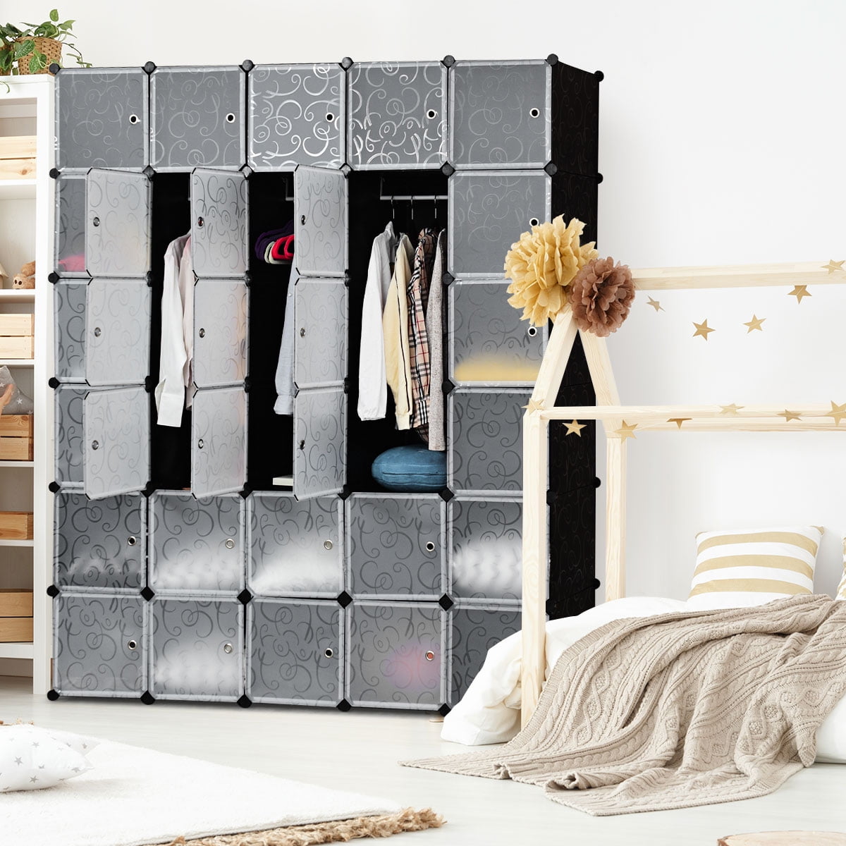 Household Supplies Cleaning Diy 20 Cube Portable Closet Wardrobe