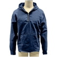 thumbnail image 4 of Ceisia Men's Loose Fit Washed Distressed Denim Half-Zip Hooded Pullover Sweatshirt Gifts, 4 of 7