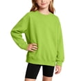thumbnail image 3 of Abtuhar Fall Crew Neck Solid Pullover Sweatshirt for Boys and Girls Casual Everyday Wear Tops for 3-15 Years, 3 of 5