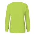 thumbnail image 5 of Dyfzdhu Long Sleeve T-shirt For Women Fashion Casual Solid Color Round Neck Pocket Long Sleeve Top Sweatshirt Casual Top, 5 of 6