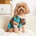 thumbnail image 2 of NovaStitch Puppy Dog Pajamas Western Warm Pet Sweatshirt Winter Jumpsuit Soft Fleece Dog Tracksuits for Small and Medium Dogs Blue XS, 2 of 7