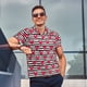 thumbnail image 4 of Fotbe Hearts And Lines Camiseta Polo de Golf para Hombre con Estampado – Camisa Deportiva Transpirable con Cuello Abotonado-Small, 4 of 6
