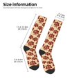thumbnail image 4 of Fotbe Thanksgiving Sketch Turkey print Women's Men's Novelty Crew Socks Cotton Socks Knee High Socks for Walking,Running,Nurses,Pregnancy, 4 of 8
