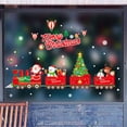 thumbnail image 4 of Etiqueta engomada de la ventana de Papá Noel del muñeco de nieve de la historieta Etiqueta engomada de la decoración del hogar del regalo de Navidad Wmkox8yii gf11649, 4 of 9