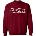 thumbnail image 2 of OXI Crewneck Sweatshirt - I Ate Some Pi Day It Was Delicious Math,Basic Casual Sweatshirts for Men's and Women Fleece Sweatshirt Long Sleeve- Cardinal Red Medium, 2 of 2