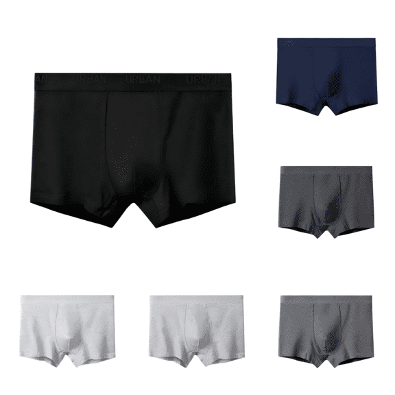 LYMAYTER Men's Boxer Briefs Comfortsoft Breathable Underwear Cotton Stretch Boxer Briefs for XL-4XL