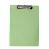 Unique Bargains Office School A4 Paper File Note Holder Clamp Clip Board Hardboard Clear Green