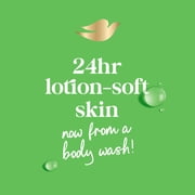 Dove Body Wash With Pump for 24hr Lotion-Soft Skin Refresh Cucumber & Green Tea Moisturizing Skin Cleanser with No Sulfates No Parabens, 30.6 fl oz