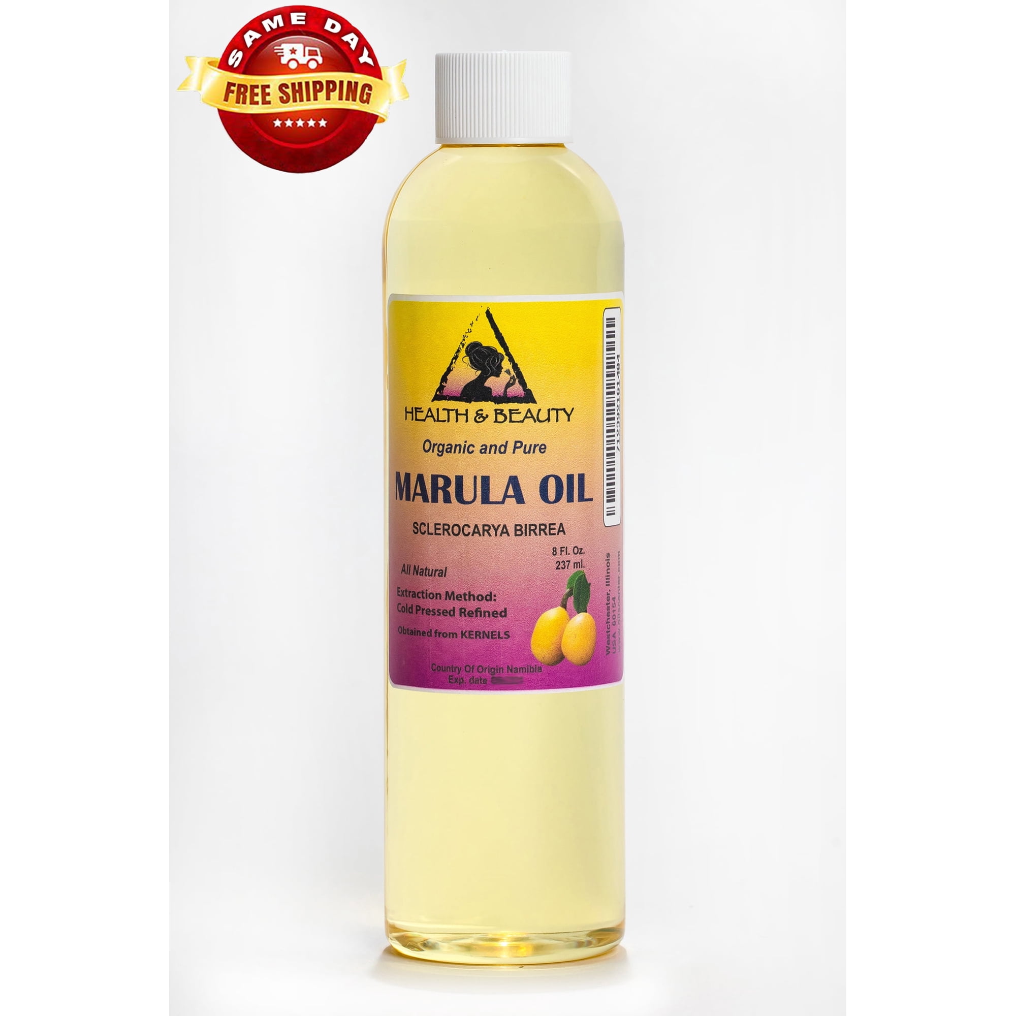 Marula Oil Refined Organic Carrier Cold Pressed 100% Pure Natural HEALTH & BEAUTY 8 oz
