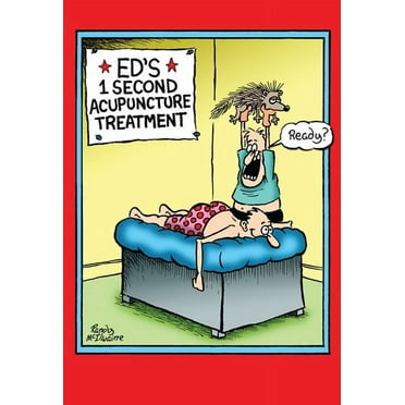 Nobleworks Acupuncture Funny / Humorous Get Well Card