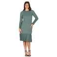 thumbnail image 3 of Womens Ribbed Knit Midi Dress, 3 of 10