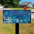 thumbnail image 3 of Blue Starry Sky and White SnowflakesMailbox Covers Magnetic Letter Box Wrap Standard Size 21x18 Inch Mailbox Decor Post Letter Box Decoration for Outdoor Garden Yard, 3 of 5