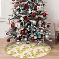 thumbnail image 5 of Yiaed Pears And Flower Print Christmas Tree Skirt , Tree SkirtsTree Mat for Christmas Winter Holiday Indoor Decorations-36", 5 of 7