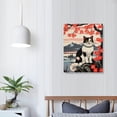 thumbnail image 3 of Nawypu Wall Scroll Art - Japanese Waving Cat - Cherry Blossom, 3 of 4