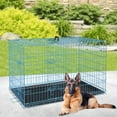 NiamVelo 42'' XL Reinforced Dog Crate, Folding Metal Kennel w/Divider