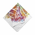 thumbnail image 3 of Unisex Bandana, 70s Party Peace Love Pacifism, Red Purple, by Ambesonne, 3 of 3