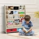 thumbnail image 2 of Costway Librería para niños, diseño 2 en 1 con 4 repisas frontales y 2 cajas, librería frontal Montessori para niños y niñas, para habitación de los niños salón jardín de infancia clase, 2 of 6
