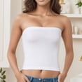 thumbnail image 2 of Gyexs Women's Seamless Comfort Bra with Longline Bottom for a Smooth Slim Fit and All Day Support, White, Size One Size, 2 of 4