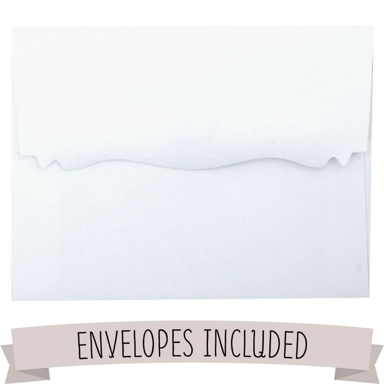Just Print Black And White Dots Blank Invitations With Envelopes
