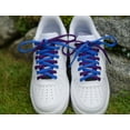 thumbnail image 3 of Easy Tie Shoelaces - Dual colored, learning shoelaces, for teaching with different color tips for kids and teens (54" - Purple / Blue), 3 of 3