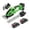 Green, variant on 2-in-1 Cordless Grass Hedge Trimmer Handheld Rechargeable Lawn Edge Cutter with 2 Batteries, Charger & 2 Replacement Blades for Garden Shrub Border Trimming(Blue-28.5x7cm)