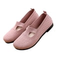 thumbnail image 2 of AUDeals Women Soft Sole Shoes, Breathable Casual Slip On Shoes, Non Slip Low Top Platform Shoes for Work and Travel (Pink, 7), 2 of 8
