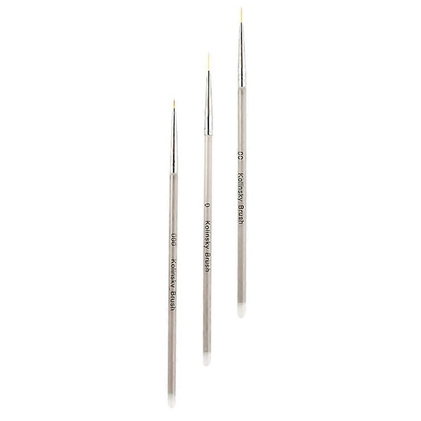 Nail Art Tools 3Pcs Double Ended Design Rod Shape For Home Use Ideal For Women And Girls