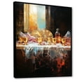 thumbnail image 2 of Designart "The Last Supper Vibrant Pop Art" Christianity Floater Framed Canvas Prints, 2 of 5