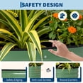 thumbnail image 2 of Twister.CK 2-Pack Galvanized Raised Garden Beds, 6x3x2 ft Rust-Resistant Planter Boxes for Vegetables & Flowers, Outdoor Planters, Easy Assembly, Green, 2 of 8