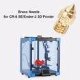 thumbnail image 5 of Boquilla extrusora de latón, cabezal de impresora de rosca Hotend MK8 para filamento CR-6 SE de 1,75mm, 5 of 5