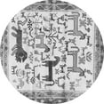 thumbnail image 1 of Ahgly Company Indoor Round Animal Gray Traditional Area Rugs, 4' Round, 1 of 1