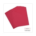 thumbnail image 4 of (2 pack) Universal Slash-Cut Pockets for Three-Ring Binders, Jacket, Letter, 11 Pt, Red, 10 Pack, 4 of 8