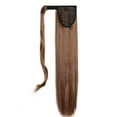 thumbnail image 2 of SHCKE 24 Inch Straight Ponytail Extension 18 Inch Clip in Curly Ponytail Extension Wrap Around Ponytail Extension Synthetic Hairpieces for Women, 2 of 4