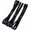 Black, variant on 3 count Double-Straps Headbands Elastic Hairband Non-Slip Sweatband for Women or Men(Black, White, Grey)